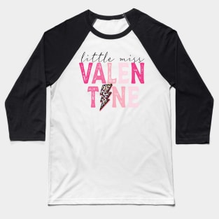 Little Miss Valentine Baseball T-Shirt